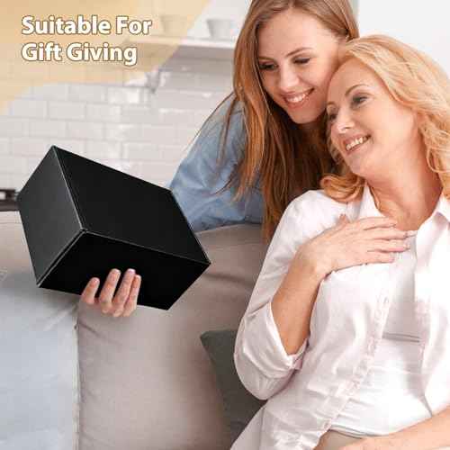 12x9x4 inches Shipping Boxes Set of 20, Small Corrugated Cardboard Box, Literature Mailer, Gift Boxes (Black, 12x9x4)