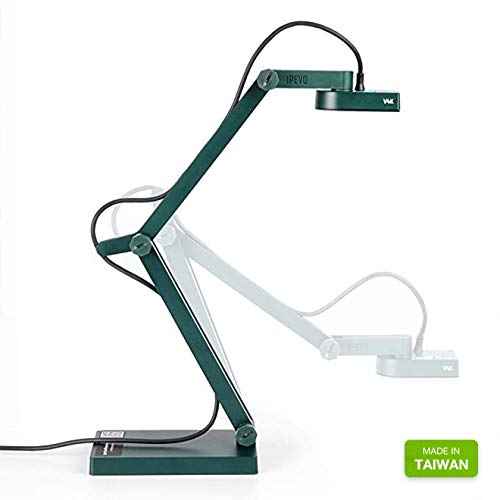 IPEVO V4K Ultra High Definition 8MP USB Document Camera ? Mac OS, Windows, Chromebook Compatible for Live Demo, Web Conferencing, Distance Learning, Remote Teaching