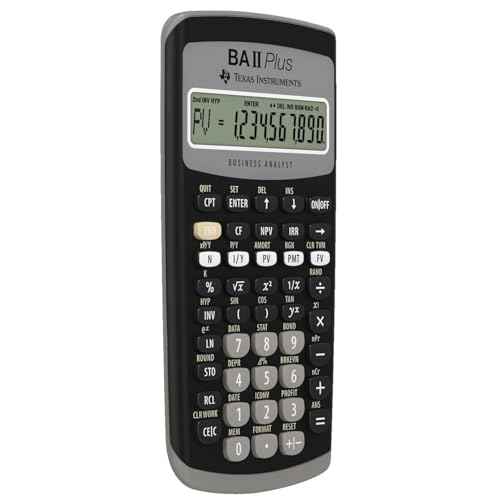 Texas Instruments BAII Plus Financial Calculator, Black