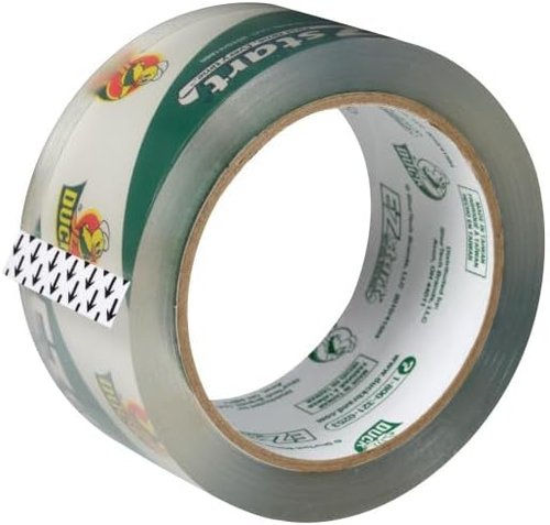 Duck EZ Start Clear Packing Tape - Durable Mailing & Moving Solution | 4 Refill Rolls, 1.88 in. x 55 Yd. Each