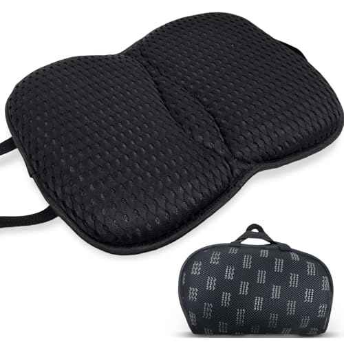 Portable 3D Breathable Seat Cushion ? Foldable, Soft & Lightweight for Airplane Travel Stadium Cushion