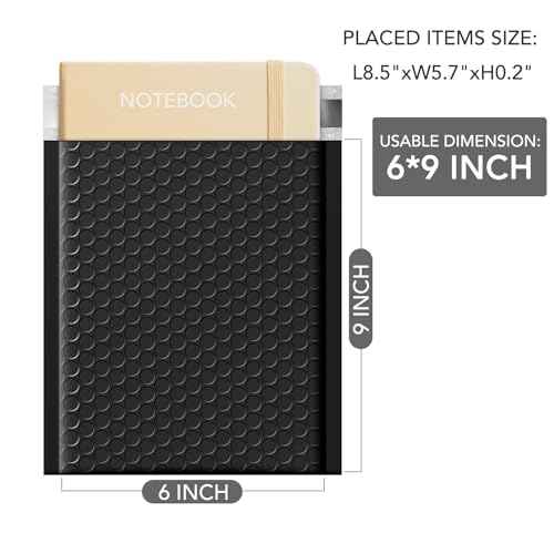 Metronic Bubble Mailers 6x10 Inch 100 Pack Black Usable Size 6x9" Opaque Padded Envelopes Waterproof Bubble Envelopes Cushioning Mailer for Small Business Mailing Makeup Jewelry Gifts