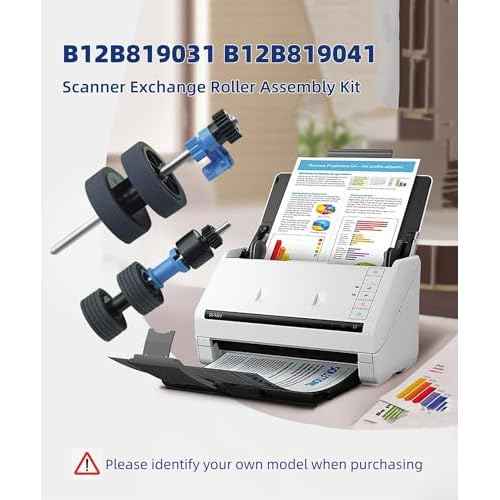 2025 New B12B819031 B12B819041 Scanner Exchange Roller Assembly Kit for Epson DS-530 DS-570W DS-575 DS-770 DS-780N DS-870 DS-970 ES-400 ES-500W ES-575W FF-680W(1 Year Warranty)