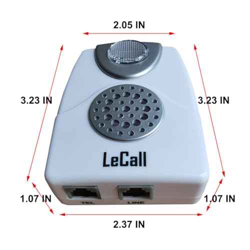 2packs Telephone Ringer Amplifier/External Phone Ringer/Phone Ring Enhancer for Landlines, Loud Ringer with Flash Light, TA002