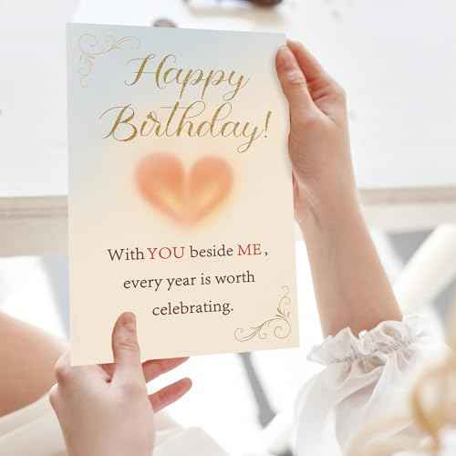 Romantic Birthday Cards Gifts for Husband Wife Boyfriend Girlfriend Couple, Funny Birthday Decoration for Men Women Him Her