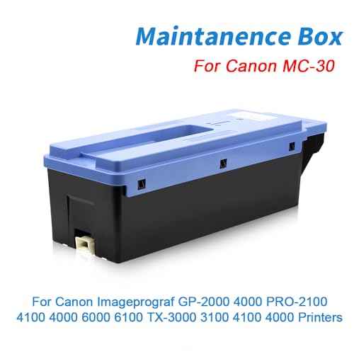 MC-30 Maintenance Cartridge Replacement for Canon Imageprograf GP-2000 4000 PRO-2100 4100 6000 6100 6600 TX-3000 3100 4000 4100 Printers