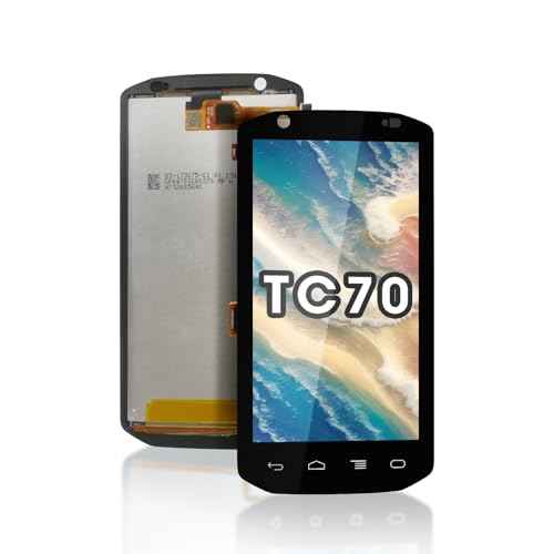 LCD Screen Replacement with Touch Digitizer for Symbol TC70 TC75 TC75X Barcode Scanner Handheld Mobile Computer (Android Version), HD Sensitive (for Symbol TC70)