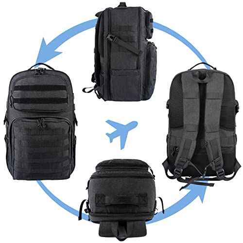 MATEIN 17 Inch Laptop Backpack, Large Military Tactical Backpack for Men TSA Approved, Water Resistant Work Day Pack Computer Bag, Travel Laptop Carry on for Camping Hiking