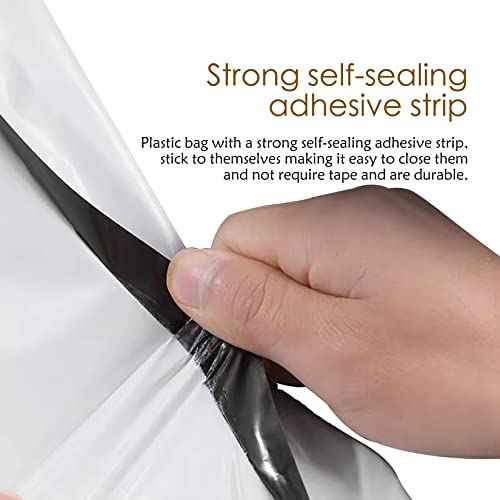 Poly Mailers Long Shipping Bags 12x43 Inch 50 Pack Envelopes Bag for Unique Items Storage Packaging, White Self Sealing Waterproof Mailing