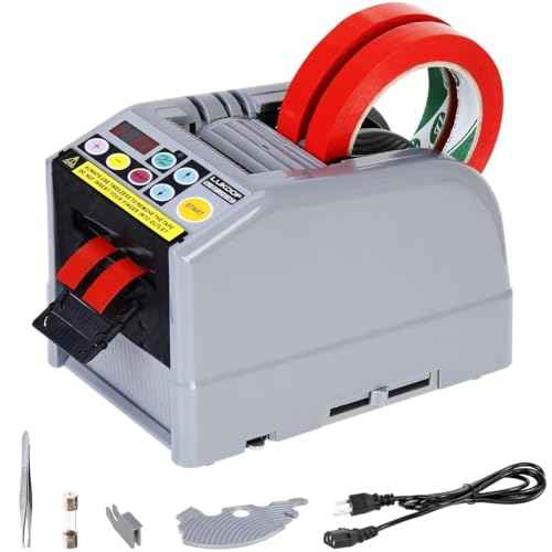Automatic Tape Dispenser, Ribbon Cutting Machine, 39" MAX Cutting Length, Electric Tape Cutting Machine 2.36" Width Tapes, Manual & Auto Modes