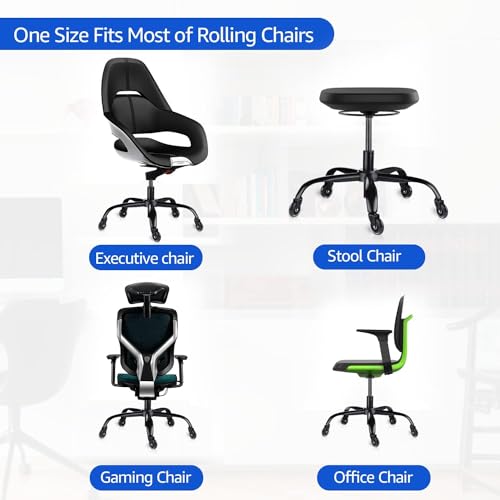MASTERY MART Office Chair Base Replacement Bundle ? Heavy Duty 352 lbs, Smooth Rolling on All Floors, Swivel Base with Caster Wheels & Gas Lift Cylinder, 4.7'' Travel Length