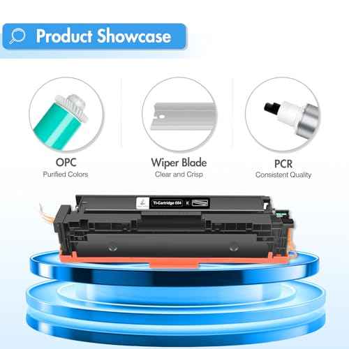 TRUE IMAGE Compatible 054 Toner Cartridge Replacement for Canon 054 054H Black Work for Canon Color ImageCLASS MF641Cdw MF642Cdw, LBP622Cdw Printer (Black, 2-Pack)