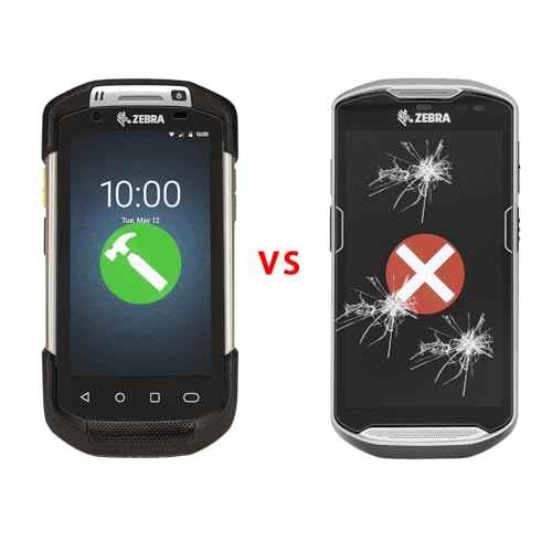 5pcs Tempered Glass Screen Protector for Zebra Symbol TC70 TC70X TC72 TC75 TC75X TC77 Handheld Barcode Scanner Mobile Computer,9H Premium Quality