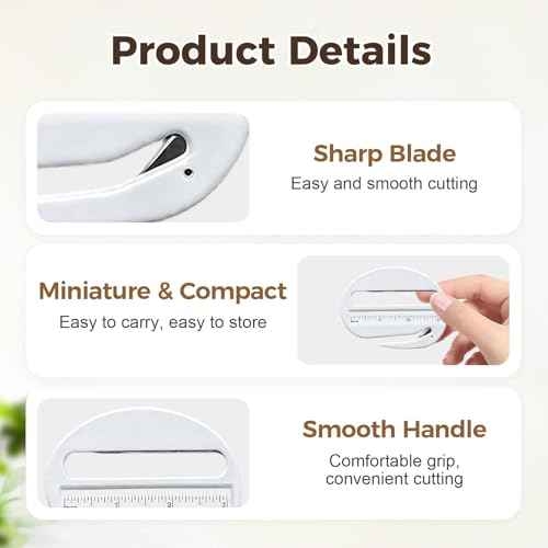 Envelope Opener, Letter Opener Envelope Slitter, Mail Opener Tool Package Opener Cutter, with Pointed End & Magnifying Glass & Scale (2PCS)