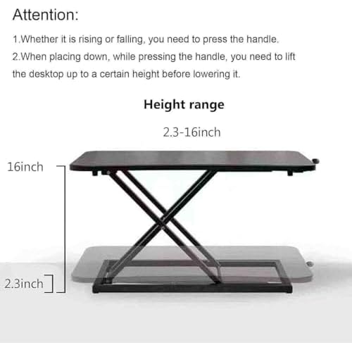 Standing Desk Converter Adjustable Height,Keyboard Riser for Stand Up Desk Riser,Computer Keyboard Stand for Desktop,Ergonomic Sit Stand Workstations for Home Office Black Size 23.6 Inch