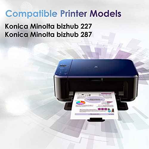 WX-104 Compatible Waste Toner Box Replacement for WX104 A7XWWY2 Waste Toner Container for Konica Minolta bizhub 227 287 Printers (1 Pack)
