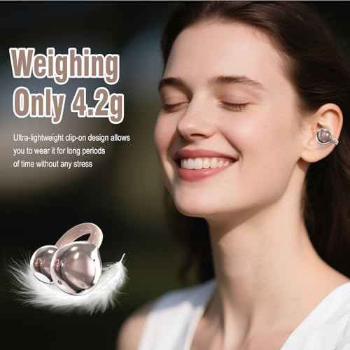 AI Translation Earbuds Real Time, 164 Language Translator Earbuds, 3-in-1 Wireless Clip on Earbuds, Bluetooth 5.4 Headphones, Translating Device for Travel Business Learning (Pink)