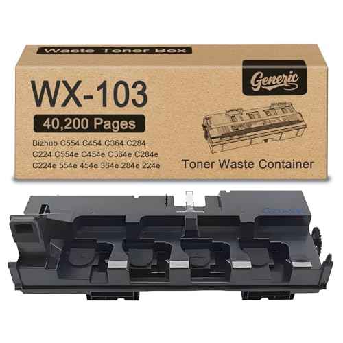 WX-103 WX103 Waste Toner Box Container(A4NNWY1) Compatible for Konica Minolta Bizhub C554 C454 C364 C284 C224 C554e C454e C364e C284e C224e Series Printers