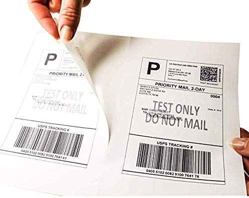 IDEALSEAL Half Sheet Self Adhesive Shipping Labels for Laser & Inkjet Printers, 500 Count (1000 Labels)