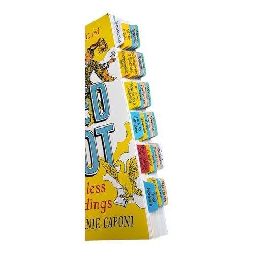 Durable Laminated Book Tabs for Guided Tarot Guide - Repositionable & Color-Coded