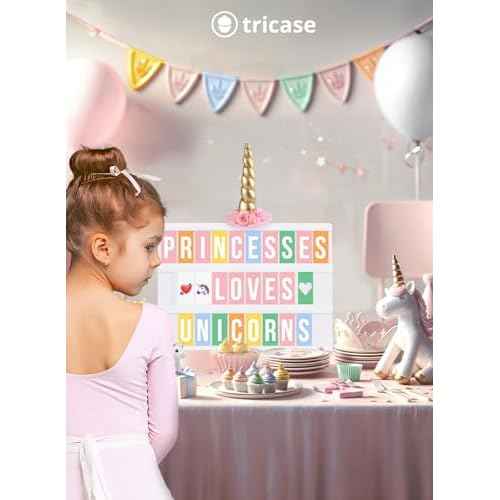 Pink Cinema Light Box with 312 Letters, Emojis & 3 Markers - Led Light Box Sign for Home & Pink Room Decor - Premium Light Up Letter Board - Best Gift Idea for Women & Girls on Christmas or Birthdays
