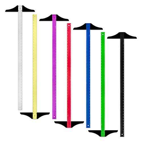 Alumicolor 36-inch Standard Aluminum T-Square for Art Framing & Drafting, Red