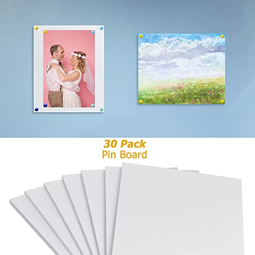 30 Pcs White Foam Boards 10x8 Inch Thick Poster Boards for Art Crafts Presentations