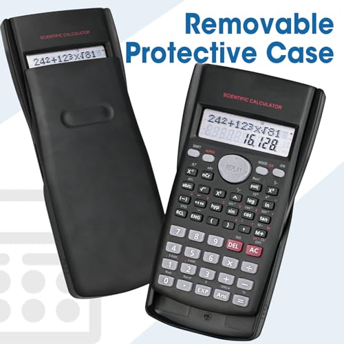 YesBes 2 Pack Scientific Calculators with Large 2-Line Display, 240 Functions for Students & Math
