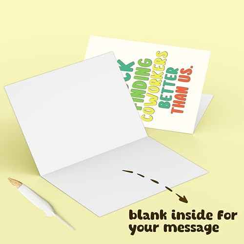 Funny Leaving Card for Him Her, Humor Going Away Gifts for Coworker Colleagues, Good Luck Card, New Job Cards