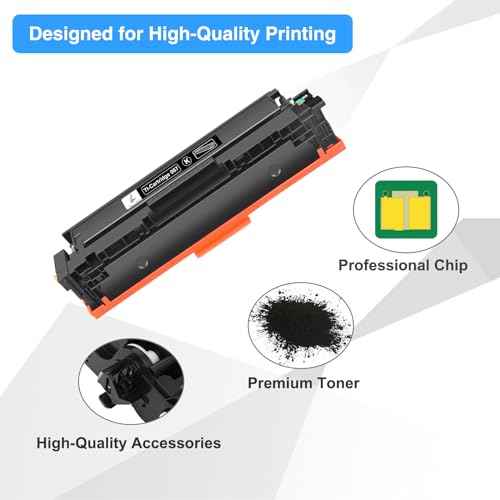 067 067H Black Toner Cartridge 2 Pack MF654CDW Compatible Replacement for Canon 067 Black 067H Color ImageCLASS MF656CDW LBP632CDW MF653Cdw LBP633CDW MF651CW LBP631CW Printer High Yield Ink (2-Pack)