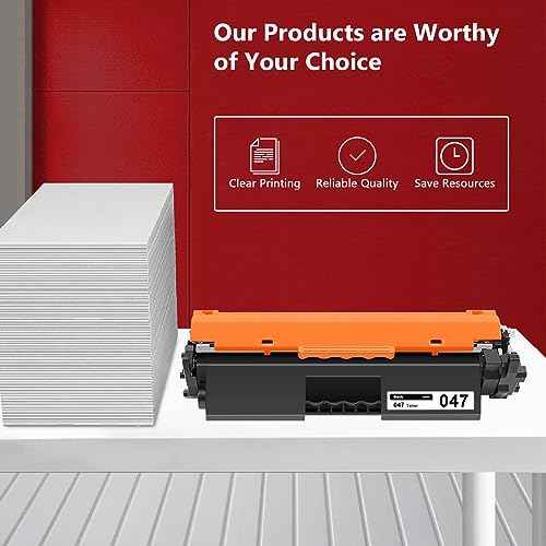 047 Black Toner Cartridge (1-Pack) Compatible Replacement for Canon 047 Toner Cartridge for ImageCLASS LBP113W MF113W MF110 LBP110 & i-SENSYS Series Printers