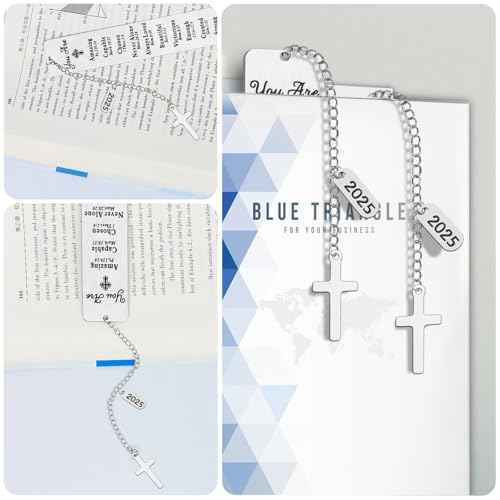 Bible Bookmark, Kaluofan 2025 Christian Bookmarks, Bookmarks for Women, Baptism Gifts for Girl, First Communion Gifts for Girls, Back to School Coming of Age Gifts, Graduation Gifts