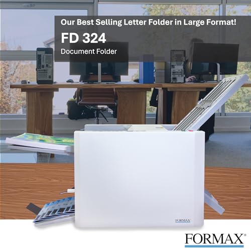 Formax FD 324 Document Folder with Drop-In Feed, LCD Panel, AutoBatch, 4 Folds
