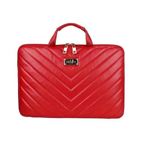 Sandy Lisa 14 Inch Laptop Sleeve, Chevron Printed Protective Case with Buttery Soft Anti-Scratch Lining