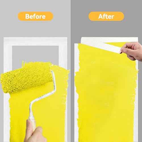 3 Roll White Painters Tape, Masking Tape, White Artist Tape, Paint Tape for Painting, DIY Craft Art, No Residue, Easy Removal, 0.7 inch x 55 Yards x 3 Rolls (165 Total Yards)