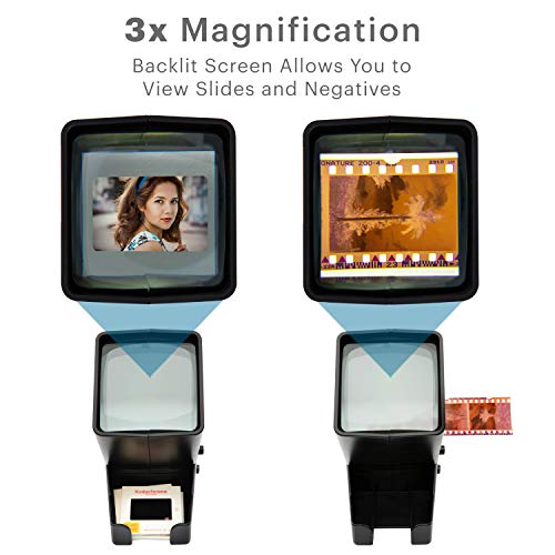 KODAK 35mm Slide and Film Viewer - Battery Operation, 3X Magnification, LED Lighted Viewing ? for 35mm Slides & Film Negatives