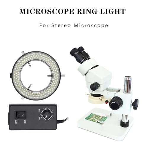 144 LED Ring Light for Stereo Microscope Adjustable Illuminator
