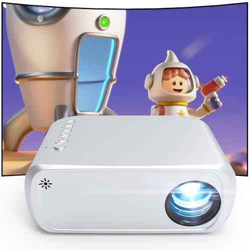 Mini Projector, Projector with WiFi and Bluetooth, Portable Movie Projector for Outdoor use, Built-in Speaker, 1080P Support Small Bedroom Video Projectors VF27002JSX