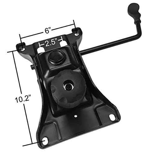 chairpartsonline Heavy Duty Replacement Office Chair Swivel Tilt Control Seat Mechanism w/ 6" x 10.2" Mounting Holes - S2979-HD Black