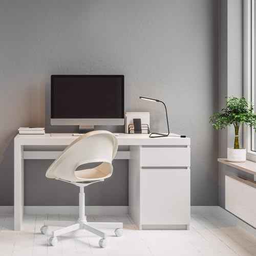 GLOBE Electric 56060 Arden 12" LED Integrated Desk Lamp, Adjustable Gooseneck, in-Line On Off Switch, USB Cable Included, 7 Watts, 200 Lumens,Black