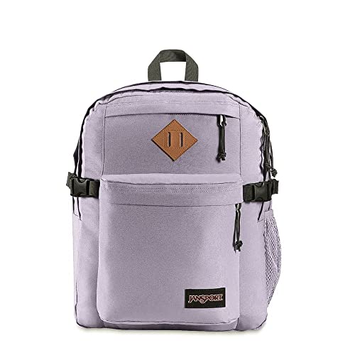 JanSport Main Campus Backpack - Pastel Lilac, 15-Inch Laptop & Water Bottle Pockets