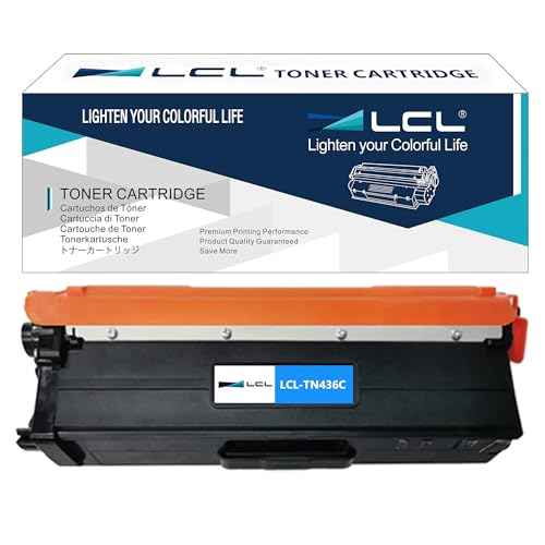 LCL TN436 Cyan Toner Cartridge Replacement for Brother TN-436 TN436 TN436C for DCP-L8410CDW MFC-L8690CDW MFC-L8610CDW MFC-L8900CDW MFC-L8905CDW HL-L8360CDW HL-L8260CDW HL-L8360CDWT MFC-L9570CDW(1PK)