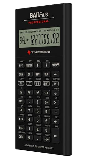 Texas Instruments BA II Plus Professional Financial Calculator for Business & Finance