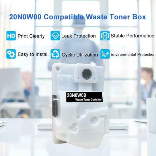 20N0W00 Waste Toner Box Compatible for Lexmark 20N0W00 Waste Bottle for C2326 C3224dw C3326dw C3426dw CS331dw CS431dw CX331adwe CX431adw MC3224 MC3326 MC3426i for xerox 008r13326 C235 C230 (2 Pack)