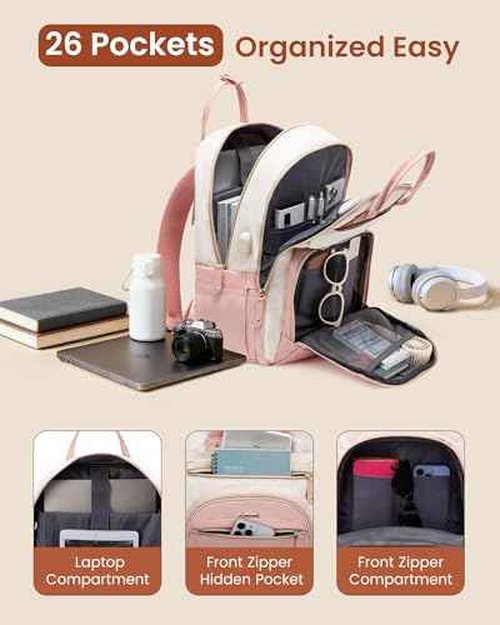 LOVEVOOK Backpack for Women,Laptop Backpack Women,Fits 18 Inch Laptop Computer Bag,Teacher College Backpack Purse,Fashion Waterproof Travel Work Anti-theft Backpack for Traveling on Airplane Daypack