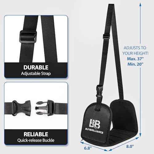 Buybrilliance 2 Pack Foot Hammock for Airplane Travel Adjustable Plane Leg Rests with Memory Foam Support, Portable Footrests for Long Flights, Includes Eye Mask & Earplugs