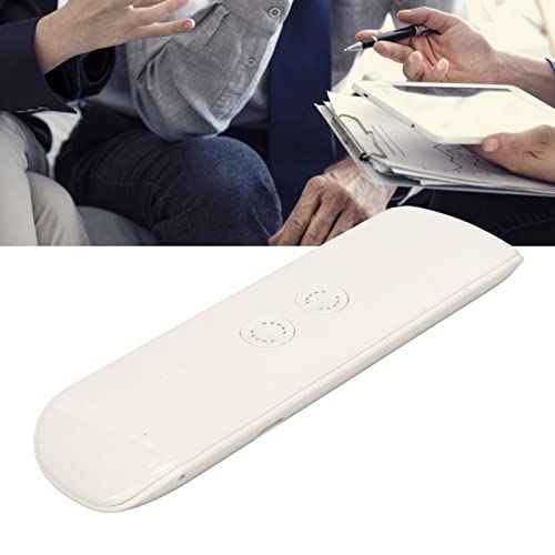 Intelligent AI Voice Translator, 144 Languages 2 Way Translation 99% Accuracy BT Connect Phone Portable Translation Devices for Travel Work Learning (White)