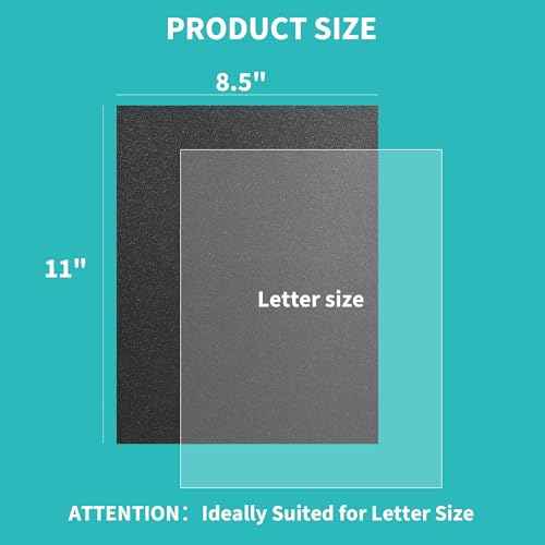 Binditek 200 Pack Binding Covers and Backs Set, 8.5 x 11 Inches, 100 Clear PVC (8Mil), 100 Sand-Textured Polycovers (12Mil), Letter Size