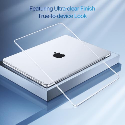 MOSISO Clear Compatible MacBook Air 15 Case 2023-2026 | Slim & Durable
