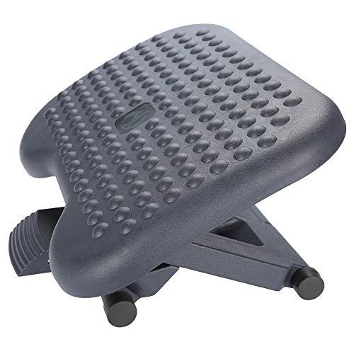 Desk Foot Rest, Tilt Adjustable Height Footrest New Pebbles Massage Portable Comfortable Foot Rest for Home Office Under Desk
